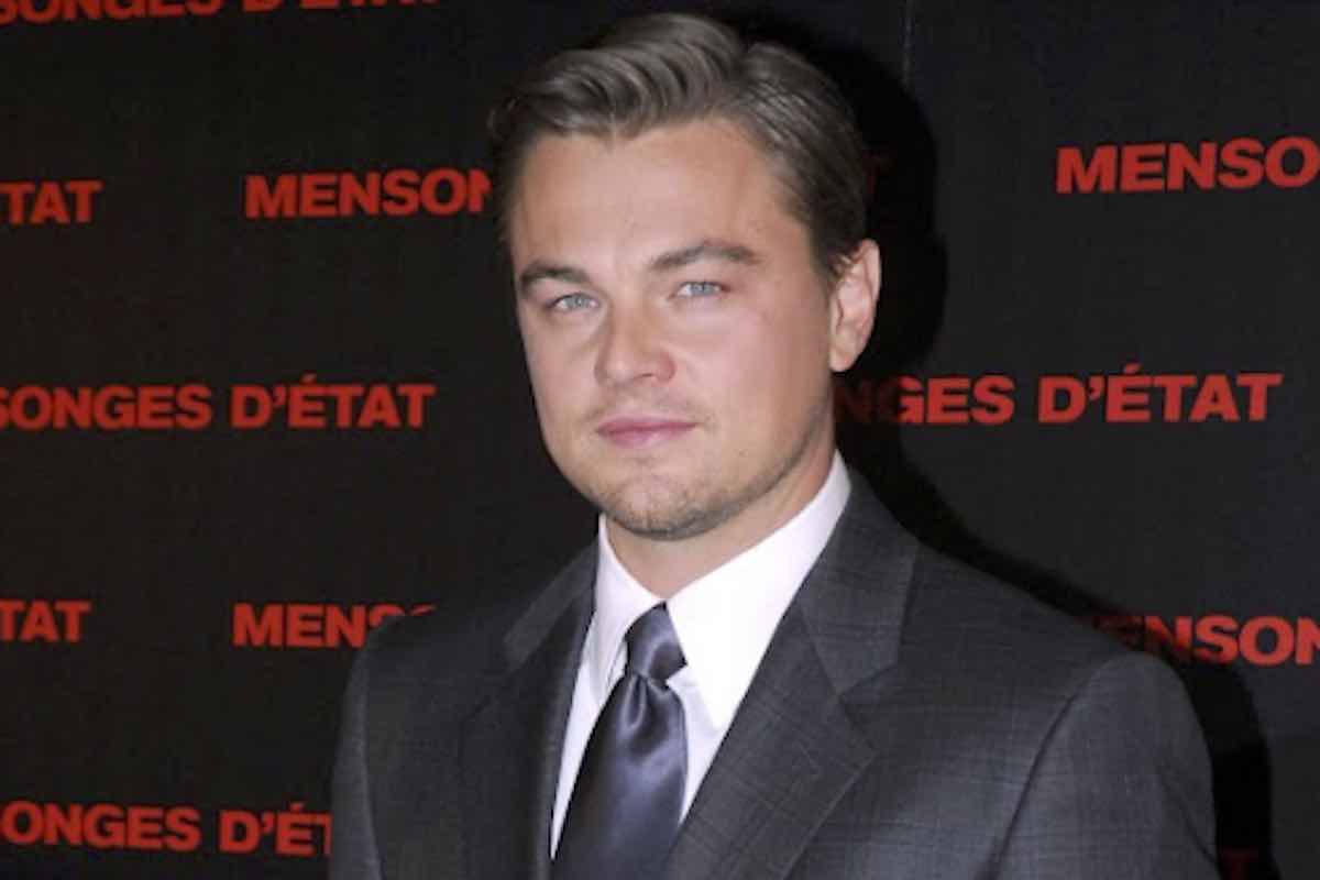 Leonardo DiCaprio in un primo piano