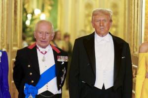 l'incontro tra Trump e e Re Carlo