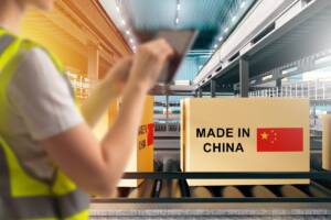 Produzione merci made in China
