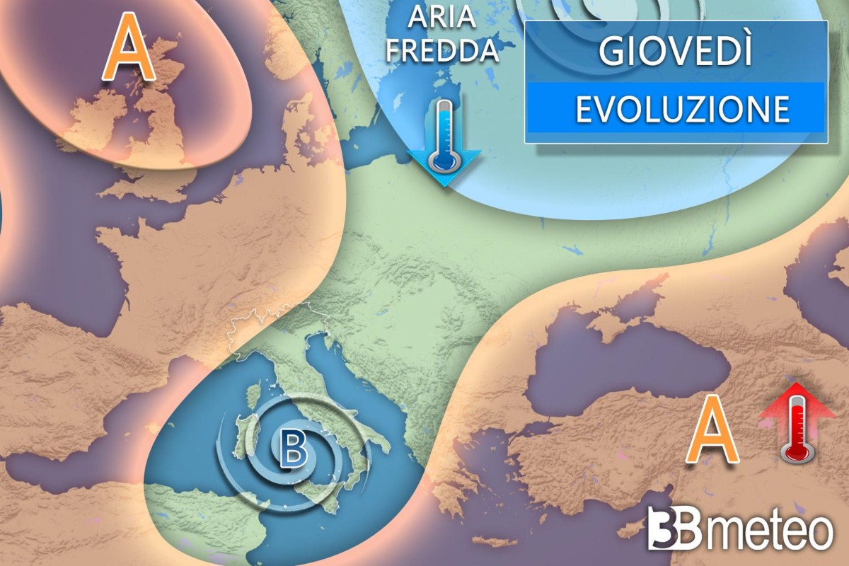 Meteo 16 ottobre 2025