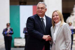 Orban e Giorgia Meloni insieme