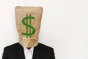 Imprenditore che pensa ai soldi