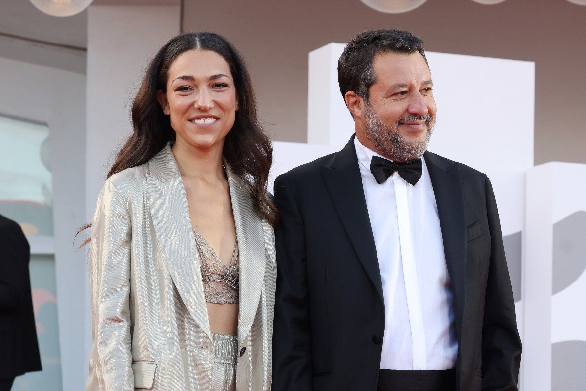 Francesca Verdini e Matteo Salvini al Festival del Cinema di Venezia