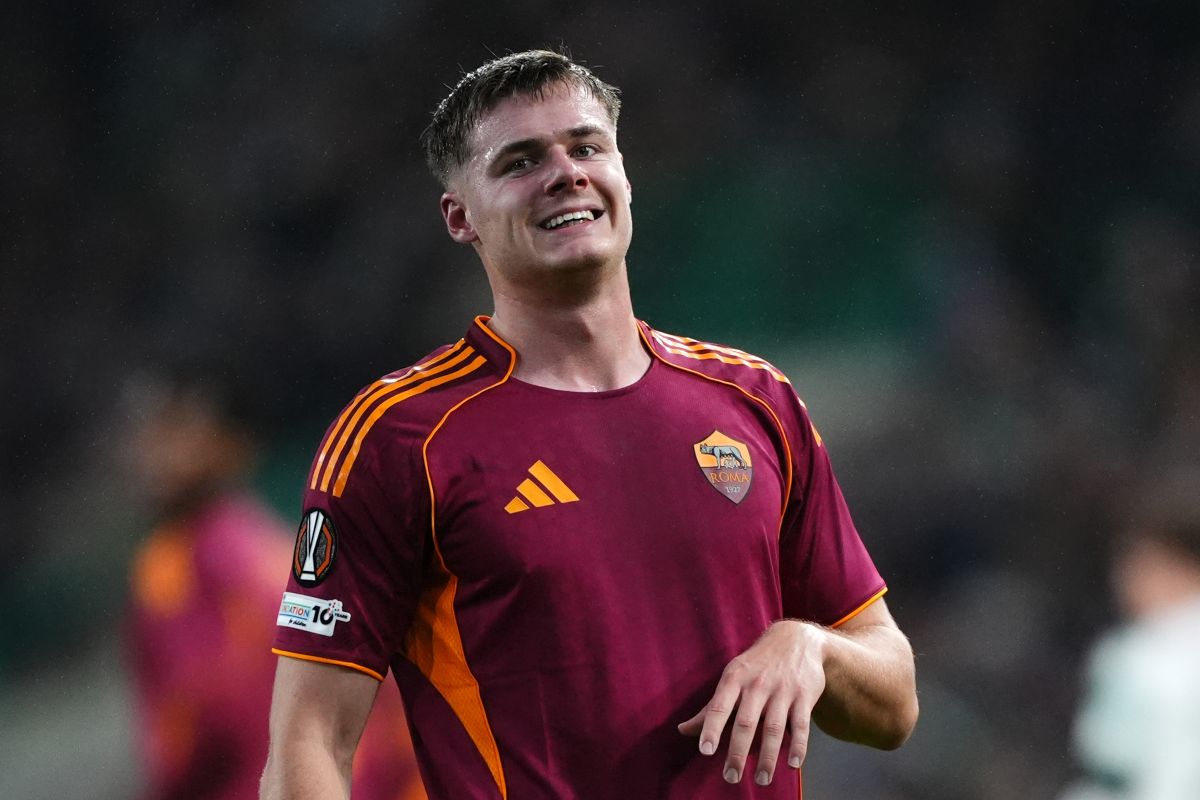 l'attaccante della Roma Evan Ferguson