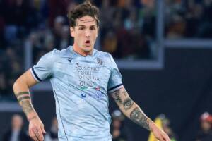il centrocampista Nicolò Zaniolo con la maglia dell'Udinese durante una partita di Serie A