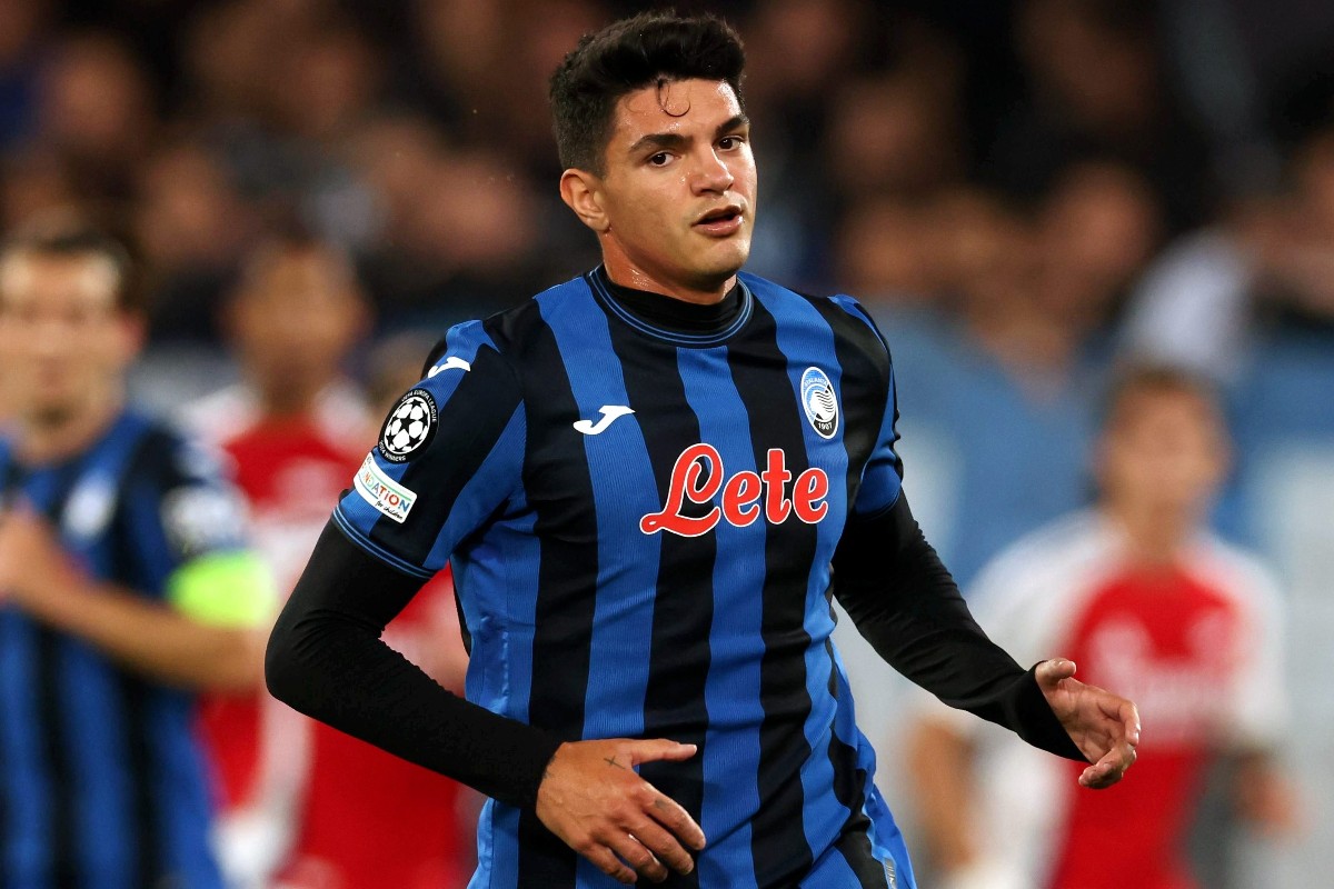 l'esterno dell'Atalanta Raoul Bellanova durante una partita