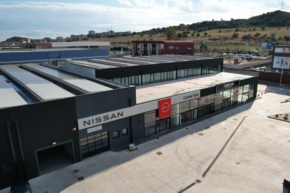 La sede di ComerSud ripresa dall'alto.