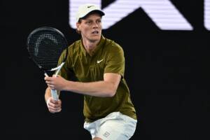 Jannik Sinner durante gli Australian Open 2026