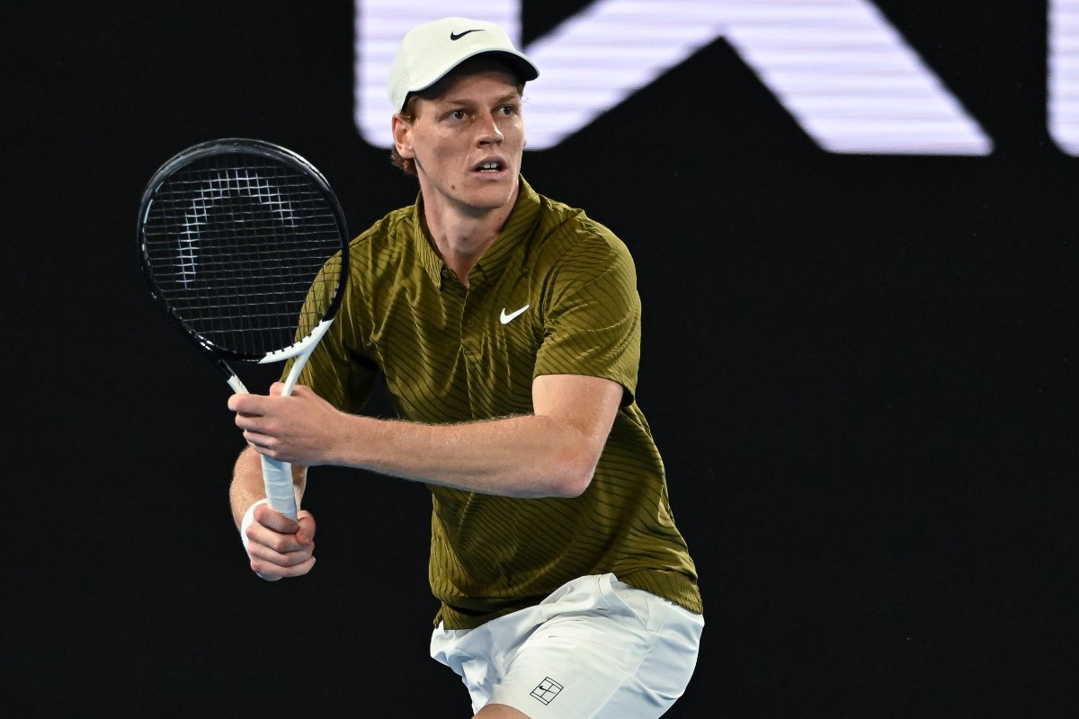 Jannik Sinner durante gli Australian Open 2026