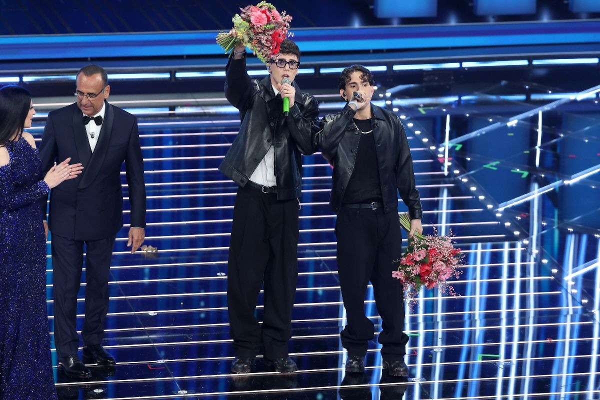 Laura Pausini, Carlo Conti, LDA e Aka7even a Sanremo 2026