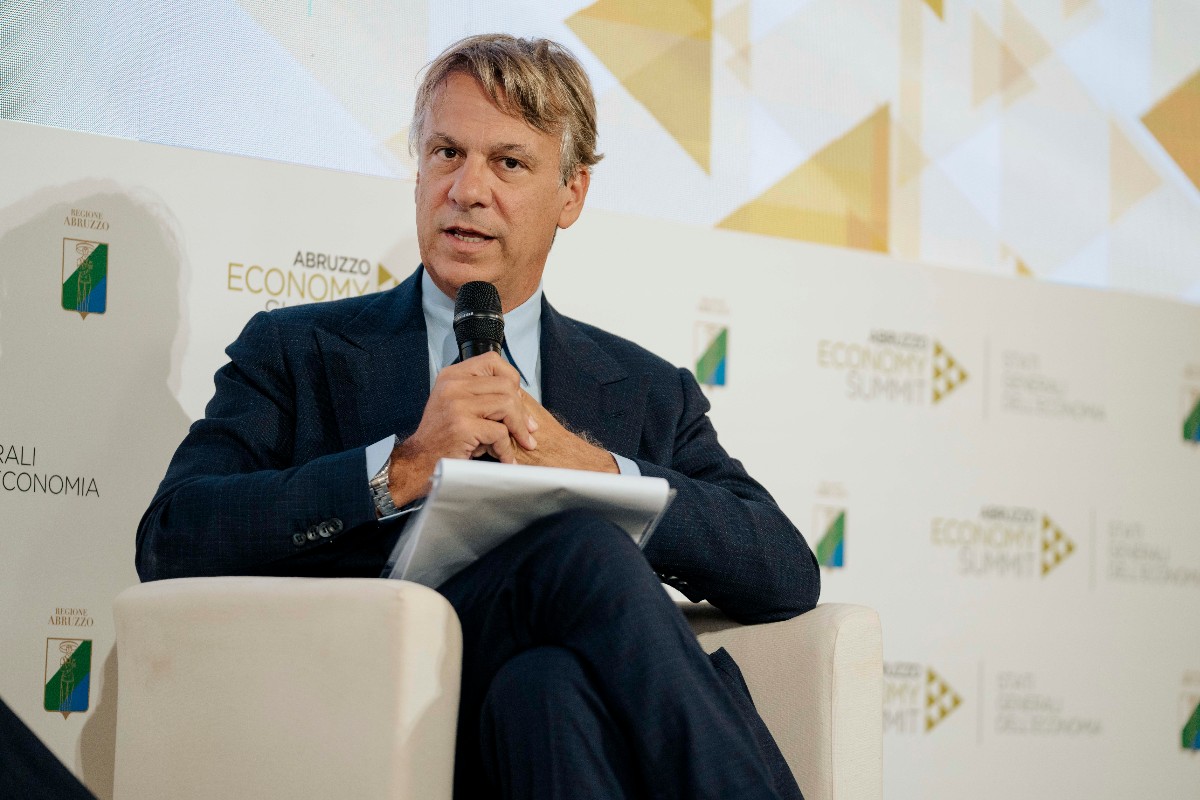 il giornalista e conduttore Nicola Porro ad un evento