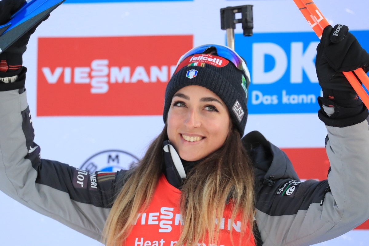 l'atleta italiana del biathlon Lisa Vittozzi