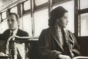 Rosa Parks su un autobus