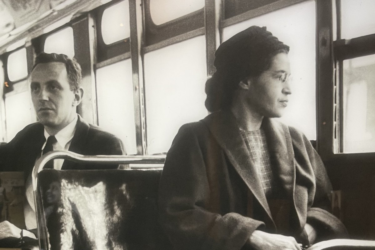 Rosa Parks su un autobus