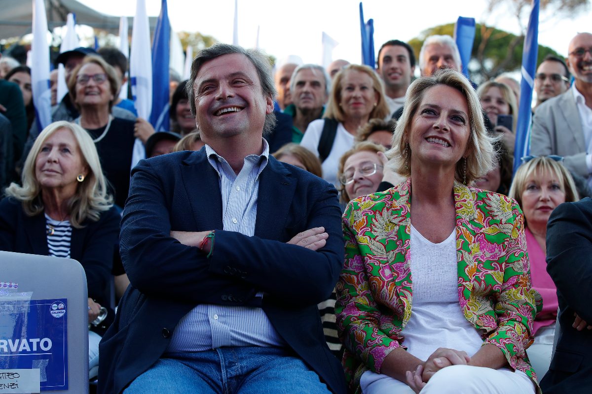 Violante Guidotti Bentivoglio e Carlo Calenda insieme