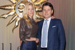Olivia Paladino insieme a Giuseppe Conte
