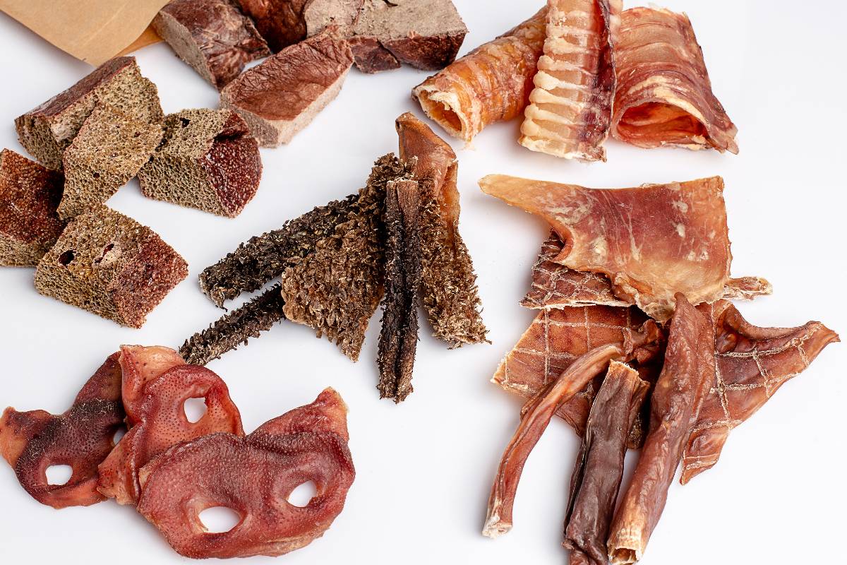 Snack naturali per cani.
