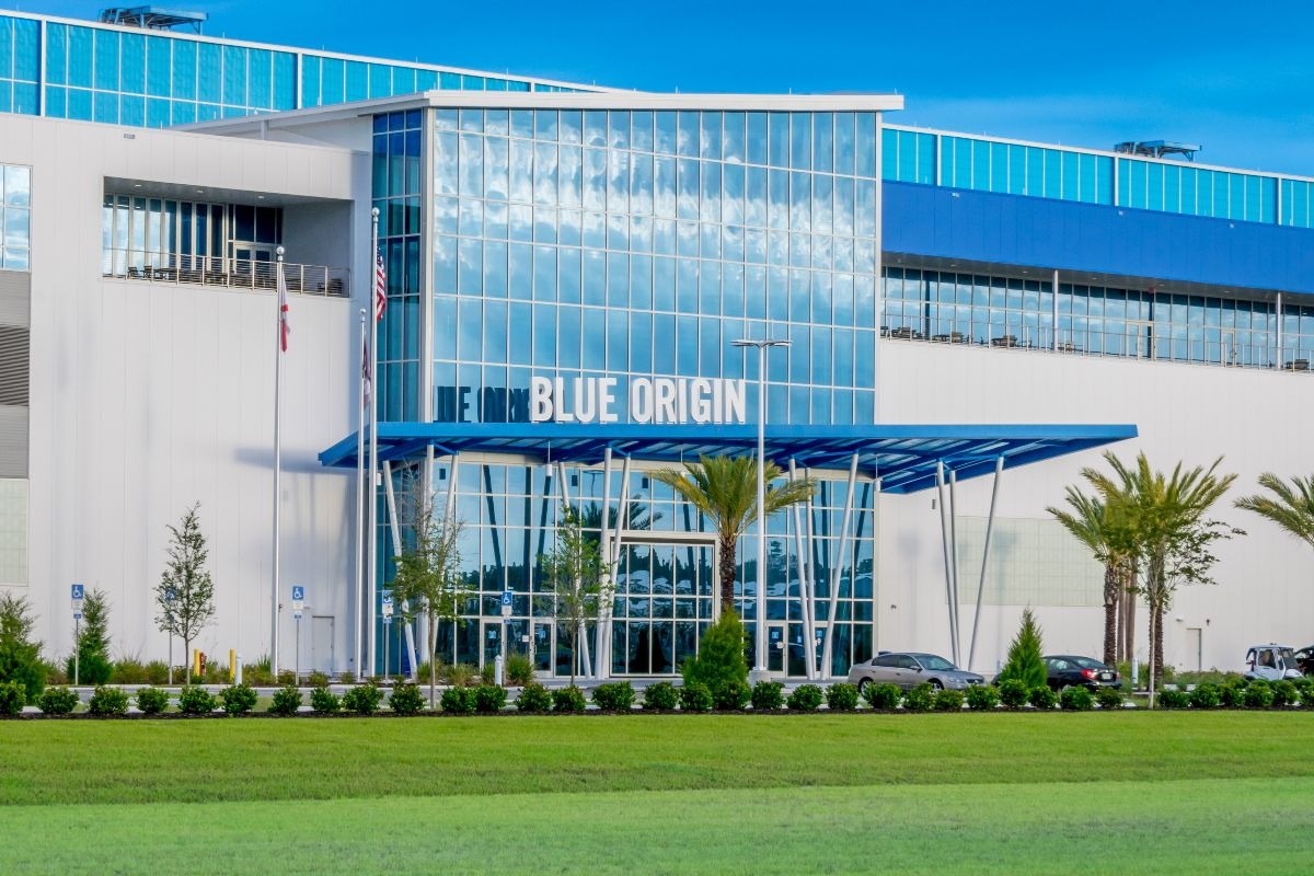 la sede di Blue Origin a Cape Canaveral, in Florida
