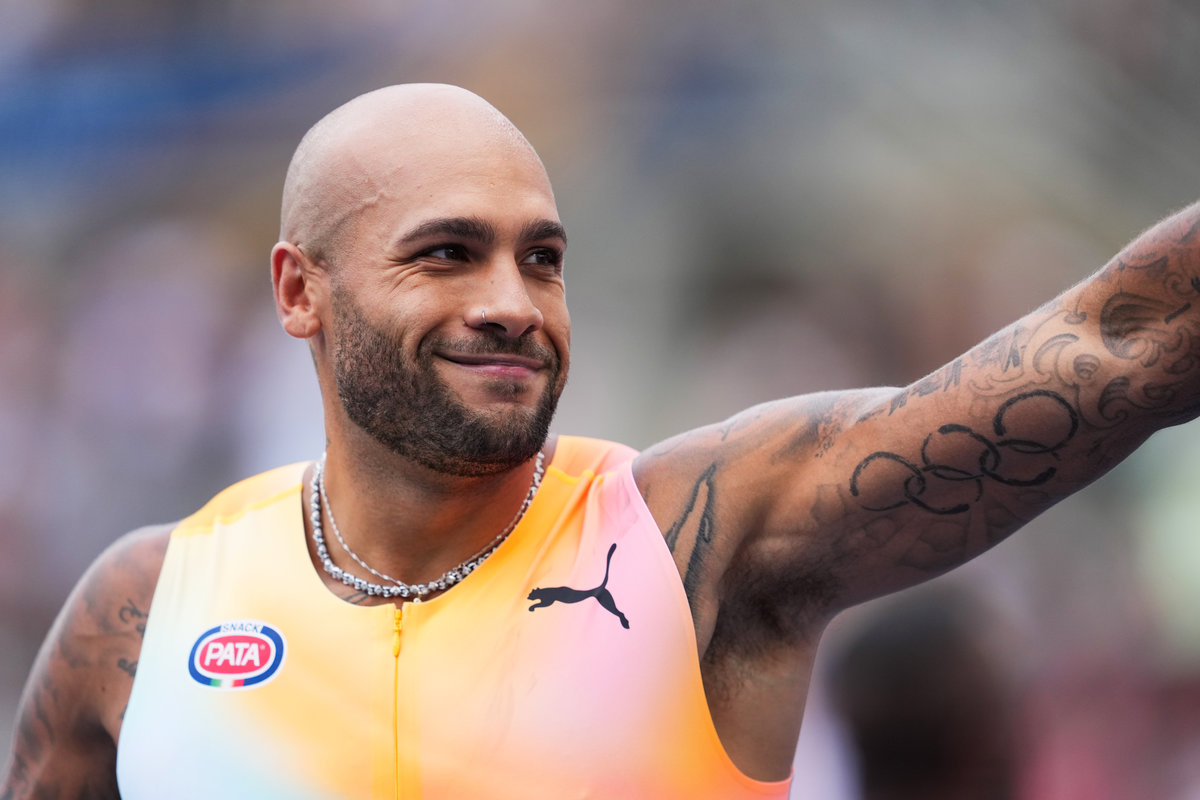 Marcell Jacobs sorride in Diamond League a Parigi