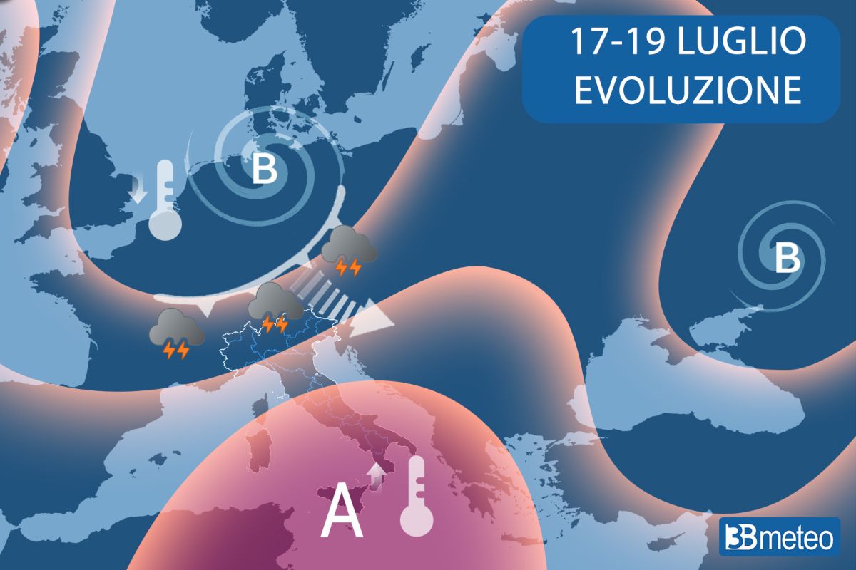 Meteo 19-17 luglio 2026