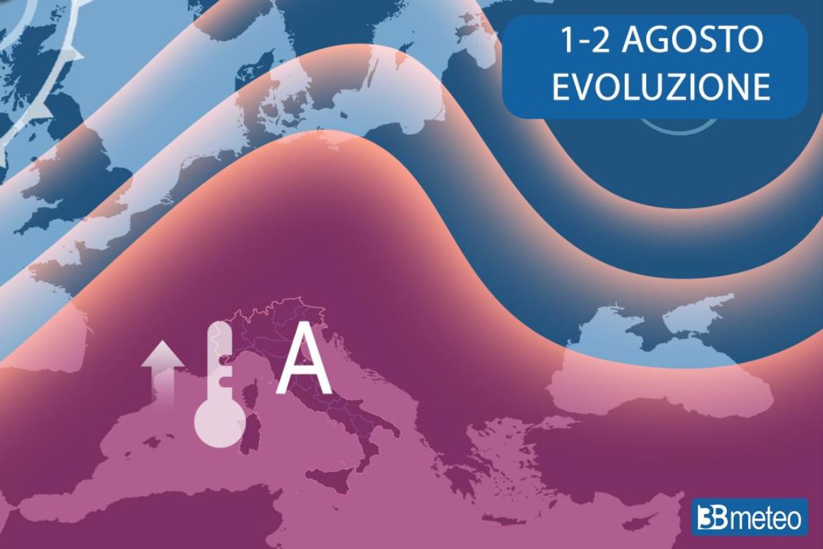 Meteo 1-2 agosto 2026