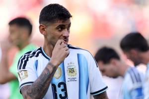 il difensore Cristian Romero con la maglia dell'Argentina al Mondiale 2026