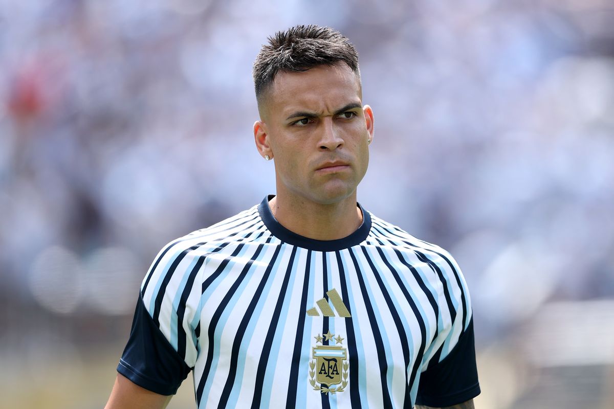 Lautaro Martinez con l'Argentina nella finale del Mondiale 2026