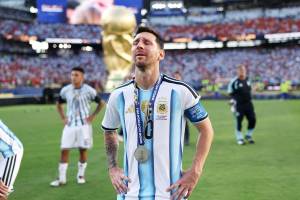 Lionel Messi in lacrime dopo la finale del Mondiale 2026