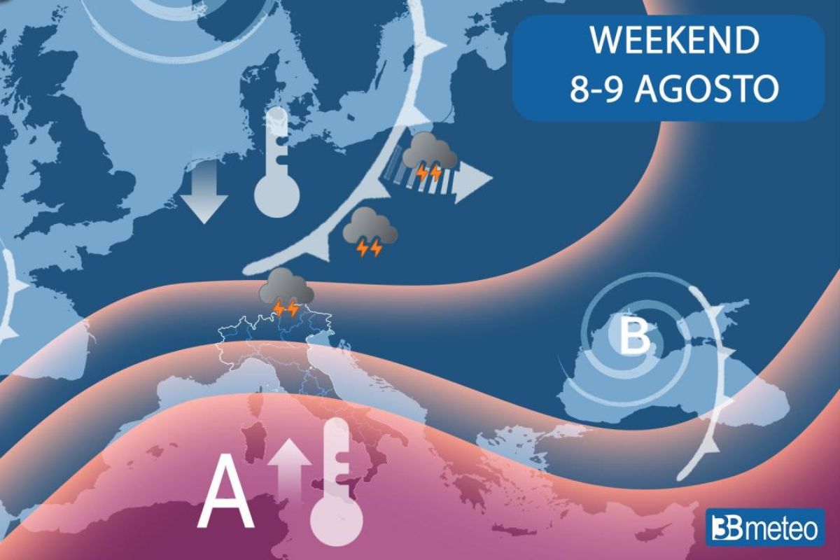 Meteo 8-9 agosto 2026