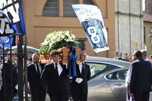 i funerali di Sandro Mazzola a Milano