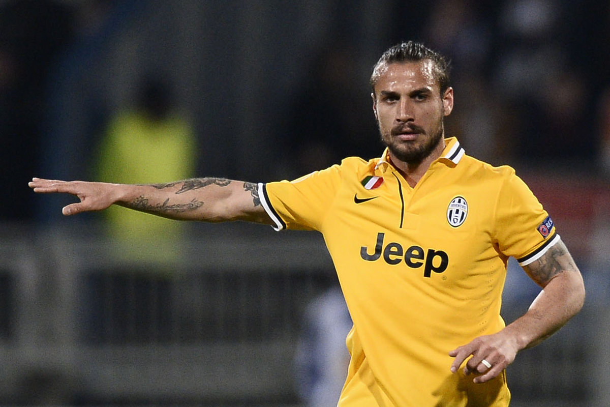 Osvaldo con la maglia della Juventus