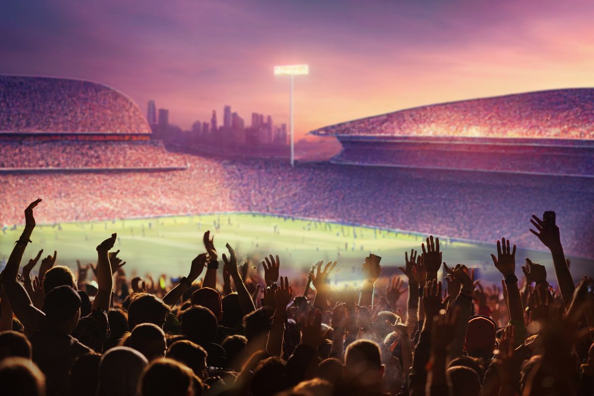 Stadio con pubblico