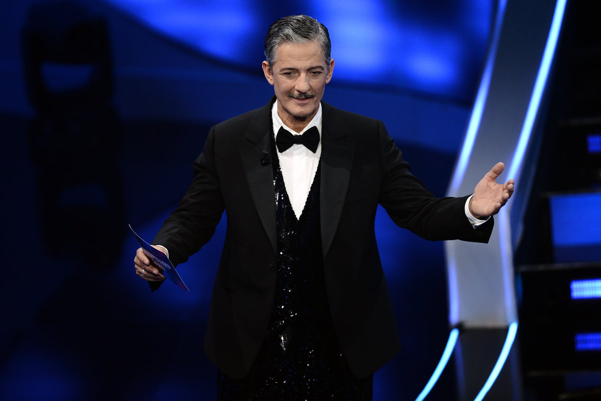 lo showman Rosario Fiorello a Sanremo
