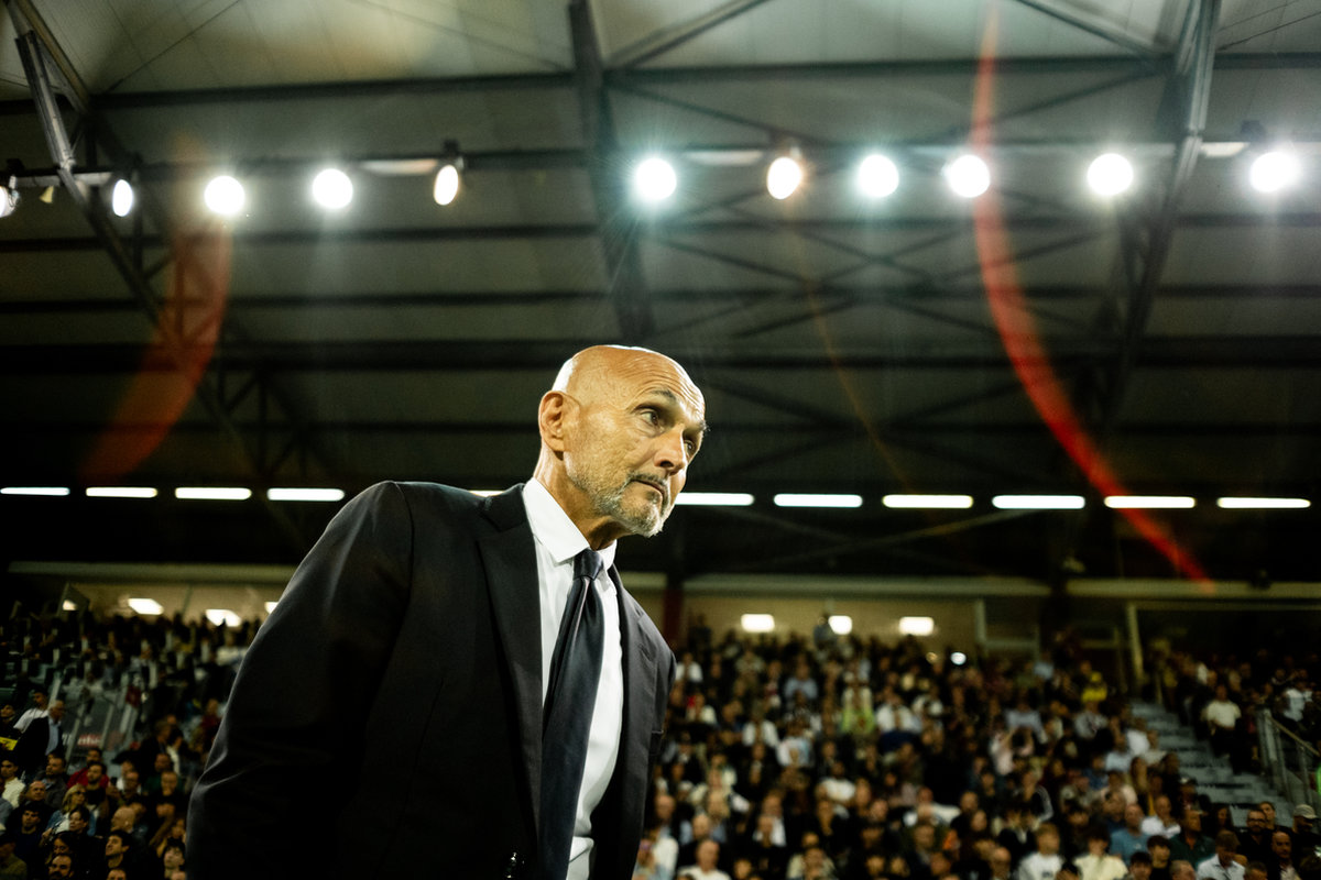 il tecnico della Juventus Luciano Spalletti nel match contro il Cagliari